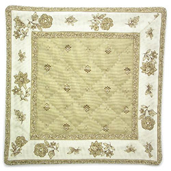 French Provence coaster (Calissons flowers. beige) - Click Image to Close